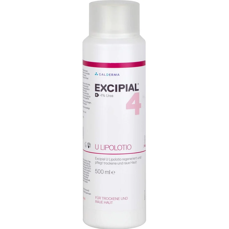 Excipial U10 Lipolotio, Gesichtsreinigungslotion mit 10% Urea für sehr trockene Haut, 500 ml