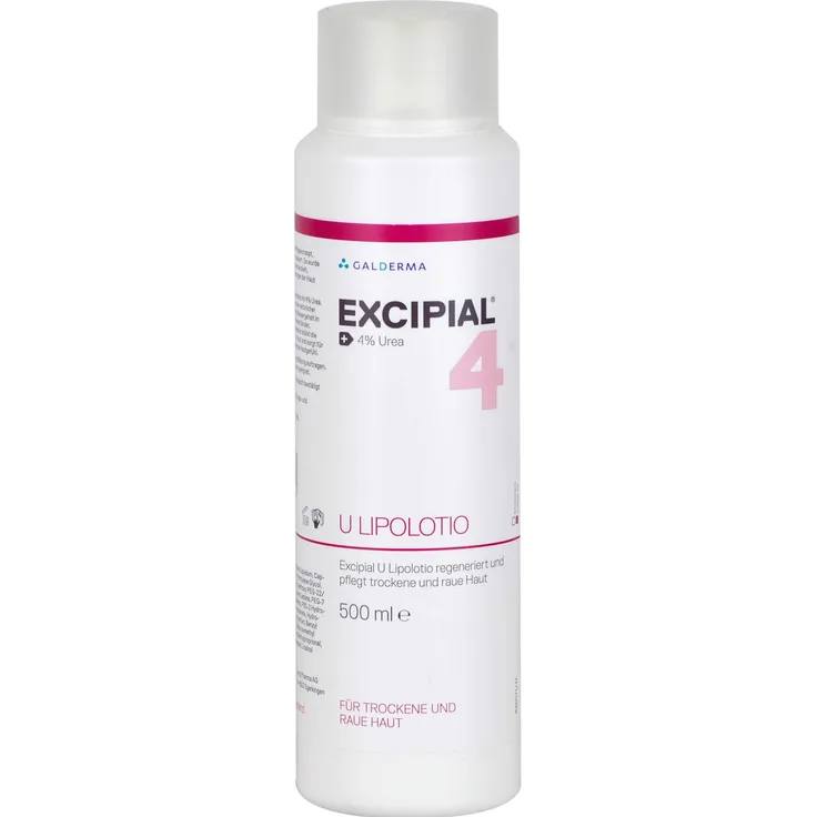 Excipial U10 Lipolotio, Gesichtsreinigungslotion mit 10% Urea für sehr trockene Haut, 500 ml