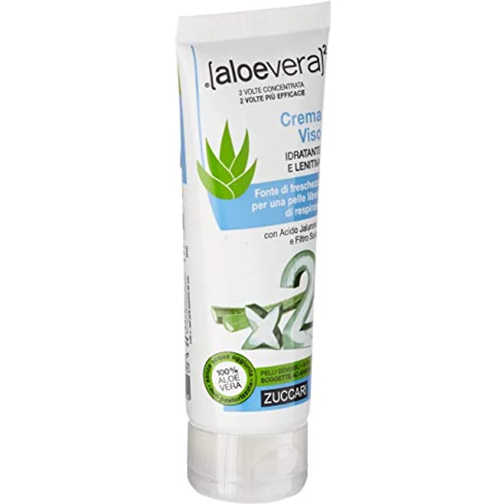 ZUCCARI [aloevera]², Feuchtigkeitsspendende und Beruhigende Gesichtscreme, 50 ml – Bild 3