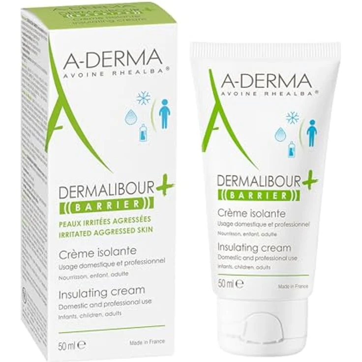 A-Derma Dermalibour+, Reparaturcreme für trockene Haut, 50 ml, schützend und beruhigend, wasserbeständig, für die ganze Familie – Bild 1