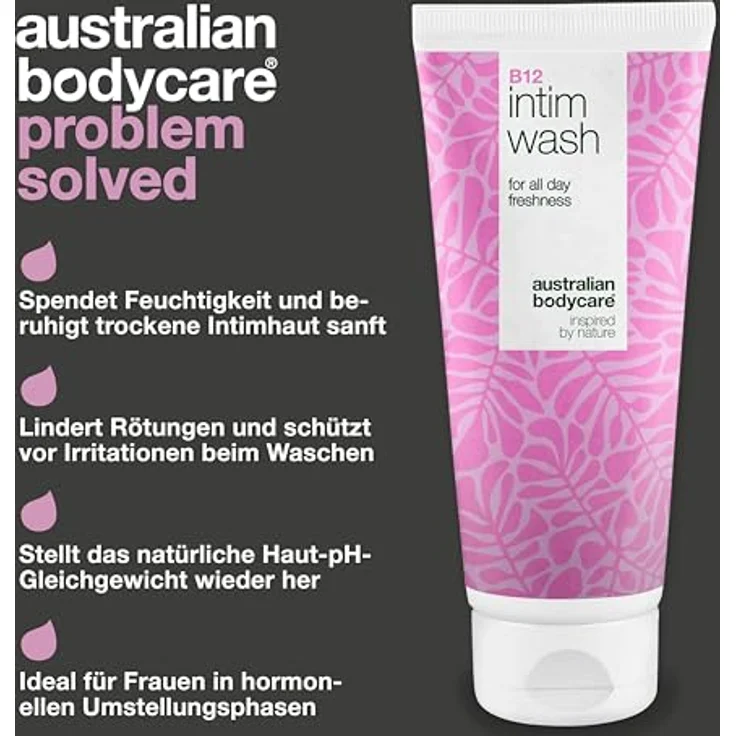 Australian Bodycare B12 Gel für intime Hygiene, sanfte Reinigung und intensive Feuchtigkeit, 200 ml – Bild 3