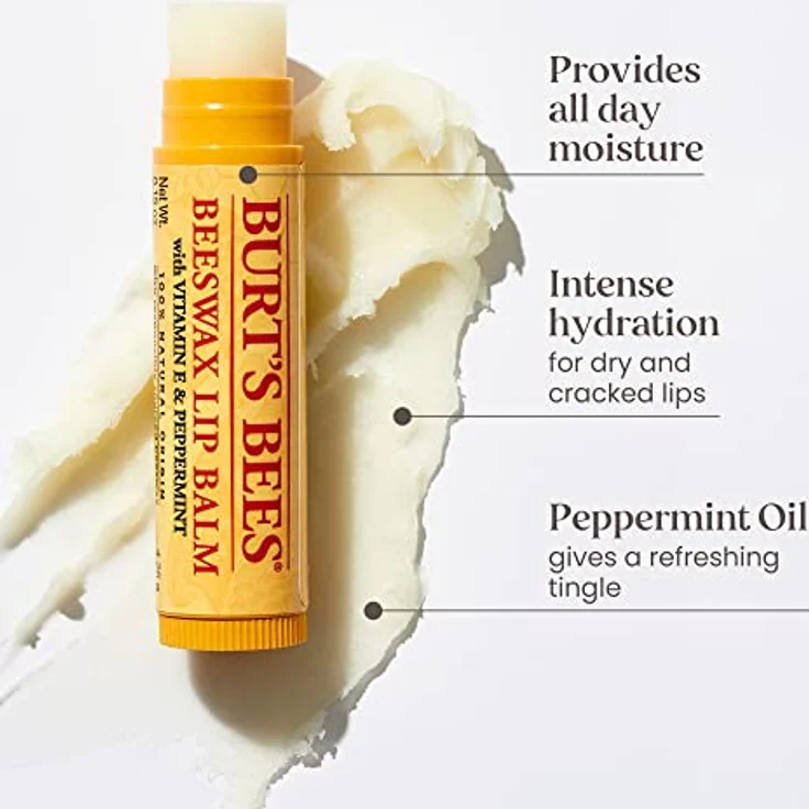 Burt's Bees Lippenpflege Multipack, Bienenwachs und getönter Hibiskus Lippenbalsam, feuchtigkeitsspendend, 2 x 4,25 g – Bild 3