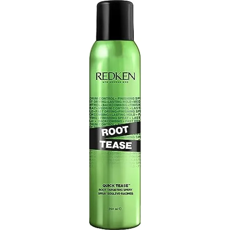 Redken | Innovatives Finishing Spray für alle Haartypen, Ideal für toupierte Looks, Mattes Finish, Vegane Formel, Root Tease Spray, 1 x 250 ml