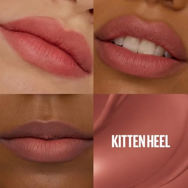 Maybelline New York Superstay Teddy Tint Lippenstift 100 Kitten Heel, soft-matte Formel mit langanhaltender Wirkung und ohne Abfärben – Bild 3