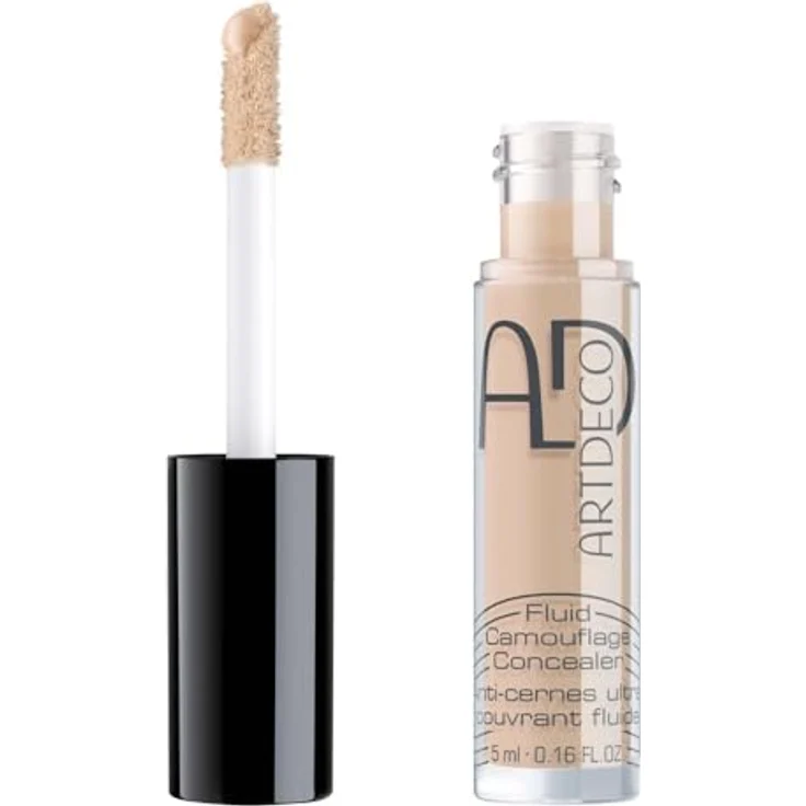 ARTDECO Fluid Camouflage Concealer - 02 yellow/neutral light, Stark deckender Concealer ohne Maskeneffekt - 1 x 5 ml – Bild 2