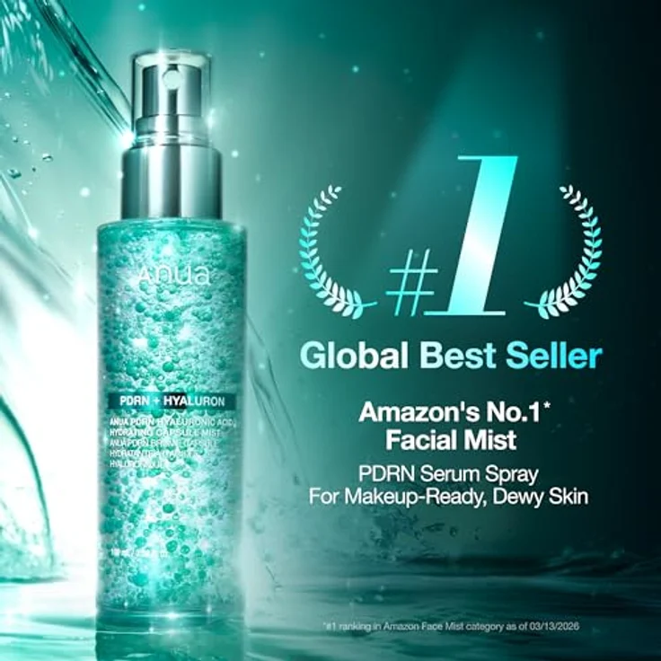 Anua PDRN Hyaluronic Acid Hydrating Capsule Mist 100ml – feuchtigkeitsspendendes Gesichtsspray mit Glow-Finish, PDRN, Hyaluronsäure & Kollagen – Bild 2