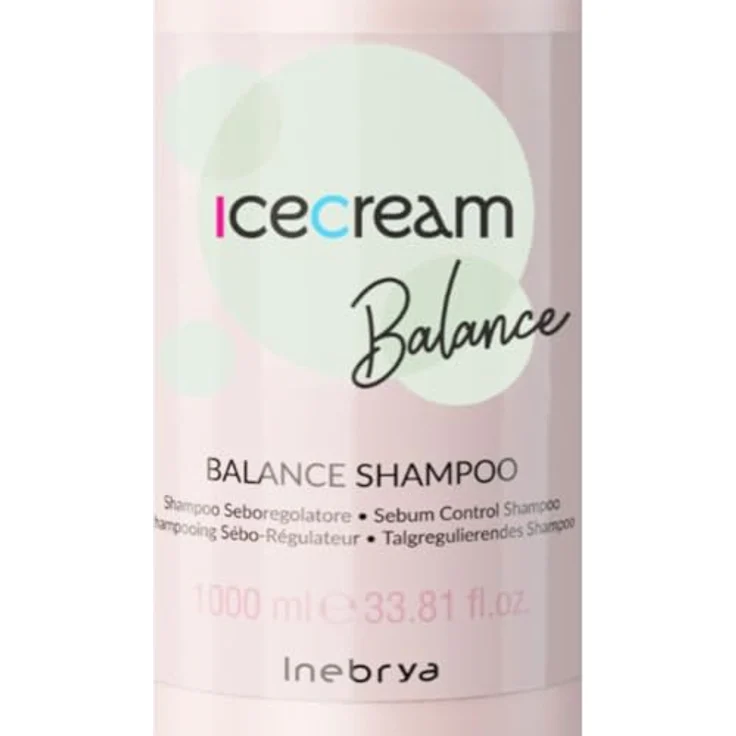 Inebrya Ice Cream Balance Shampoo seboregolatore 1000 ml - Langlebiges Shampoo für flexibles Haarstyling – Bild 3
