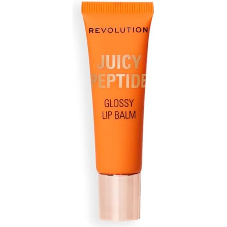 Revolution Juicy Peptide Lip Balm, pflegender Lippenbalsam mit Peptiden, Squalan & Vitamin E, vegan & tierversuchsfrei, 8ml, Peach Bellini Orange – Bild 3