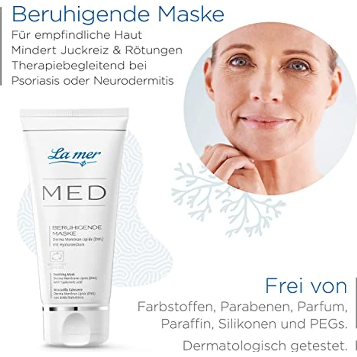 La Mer MED Beruhigende Maske - Feuchtigkeitsspendend, hautberuhigend - 50 ml – Bild 3