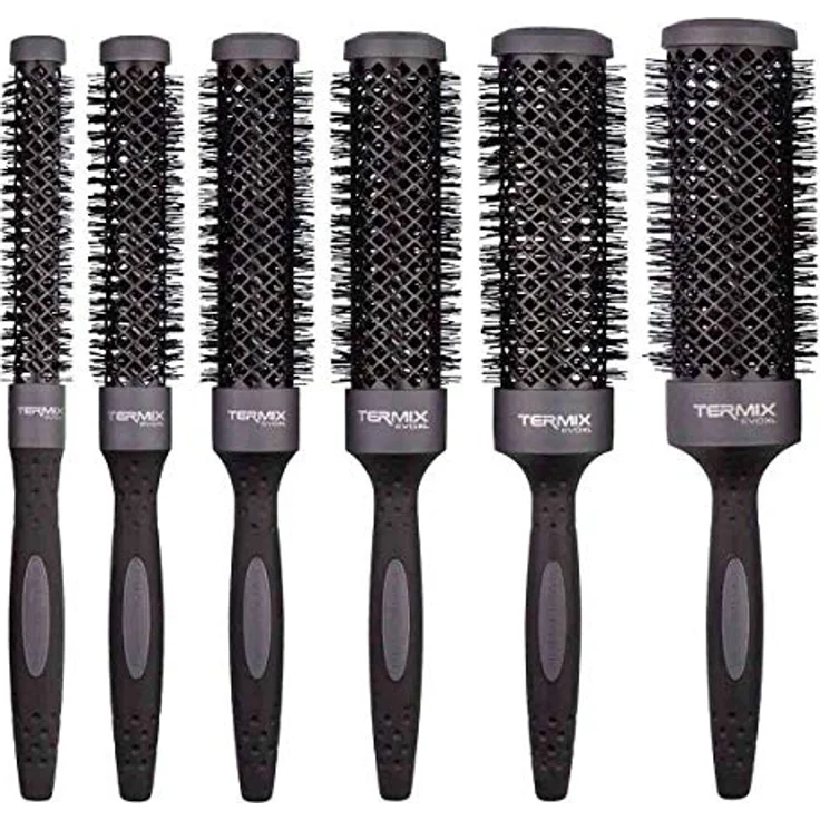Termix Evolution XL. Thermische Rundhaarbürste mit 3 cm längerem Keramikrohr für langes Haar. Reduziert dank seiner ionisierten Fasern und des Anti-Haft-Rohrs die Trocknungszeit. Durchmesser: 43 cm. – Bild 4