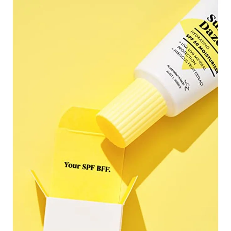 Bondi Sands - Sunny Daze SPF 50 Moisturiser - Mineralische Sonnencreme fürs Gesicht, physikalischer Sonnenschutz mit LSF 50, für empfindliche Haut, feuchtigkeitsspendend, 50g – Bild 4