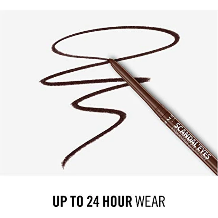 Rimmel ScandalEyes Exaggerate, automatischer Konturstift, wasserfest, 002 Chocolate Brown, 0,35 g – Bild 7