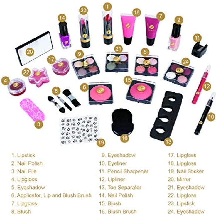 Accentra Beauty Adventskalender Dekorative Kosmetik Gold Buchförmig aufklappbar, für Frauen, Damen – Bild 4