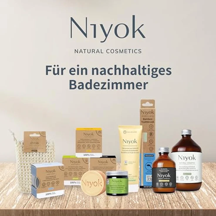 NIYOK Zahnpasta peppermint - lemon, 75ml – Bild 8