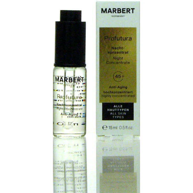 Marbert Profutura Nachtkonzentrat, Anti-Aging Serum mit NeoDermyl®, Niacinamid und Hyaluronsäure, 15 ml