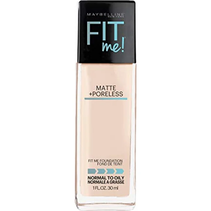 MAYBELLINE NEW YORK Foundation Fit Me Matte + Poreless, Flüssig-Make-up 105 Natural Ivory, 30ml für Mischhaut mit mattem Finish – Bild 2