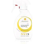AESTHETICO suncare sensitive spray SPF 50+ - leichtes Sonnenschutzspray mit sehr hohem UV-Schutz-Niveau, für sensible Haut geeignet, parfumfrei, 250ml
