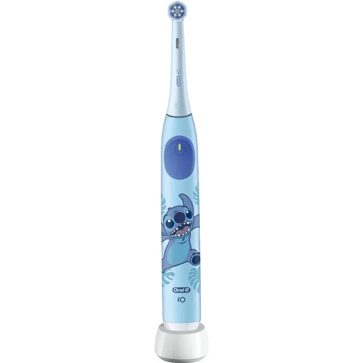 Oral-B iO 6+ Kids, Elektrische Zahnbürste mit drei Putzmodi, Disney Stitch Design, 2-Minuten-Musik-Timer
