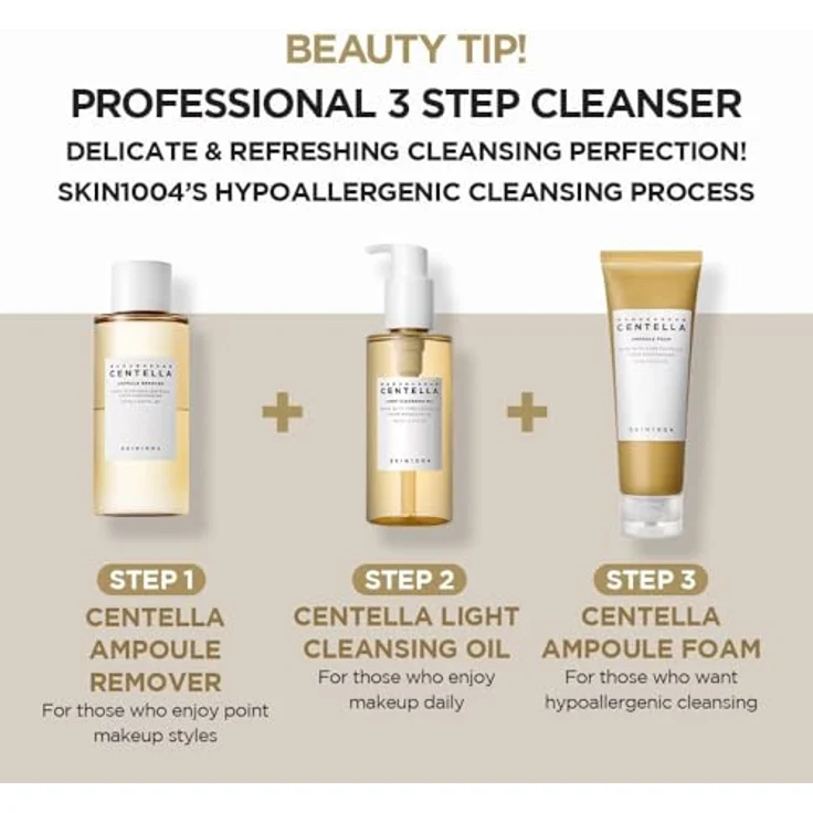 SKIN1004 Madagascar Centella Light Cleansing Oil, Gesichtsreinigung mit beruhigender Wirkung für empfindliche Haut, 200 ml – Bild 8