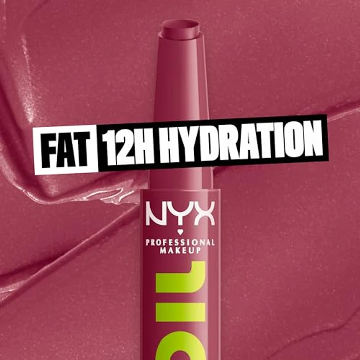 NYX Professional Makeup Fat Oil Slick Click Lippenstift, 2 g, hochpigmentierte Textur, glänzende Farbe, THAT'S MAJOR – Bild 3
