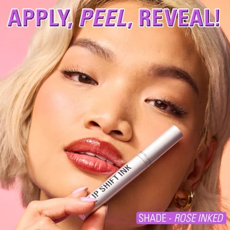 Revolution Lip Shift Ink Peel Off Lip Liner Stain – Pelbarer Lippenkonturenstift mit Tattoo-Effekt und mattem Finish, vegan & tierversuchsfrei, Bitter Cherry, 1,8 ml – Bild 4