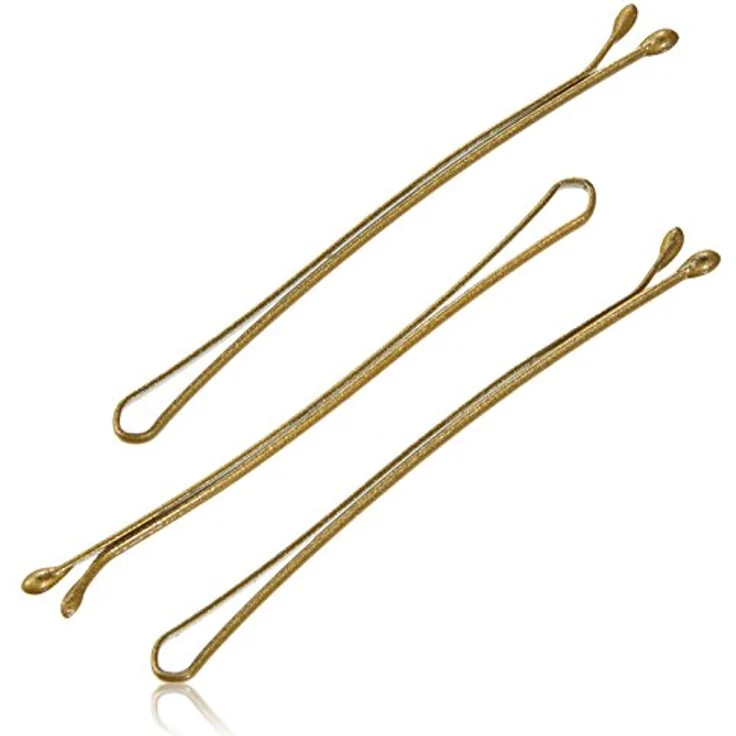Prym Baronesse Haarklemmen 4 cm, dunkelblond, 12 Stück – Bild 1