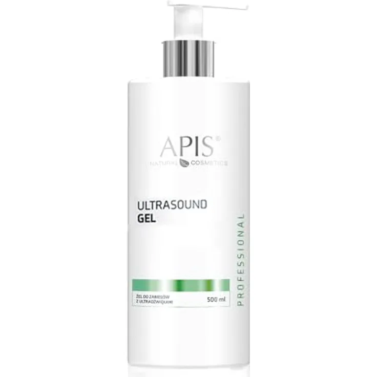 Apis Natural Cosmetics Ultraschallgel für Sonophorese und Mesotherapie ohne Nadel, feuchtigkeitsspendend mit Hyaluronsäure, farb- und geruchlos, 500ml