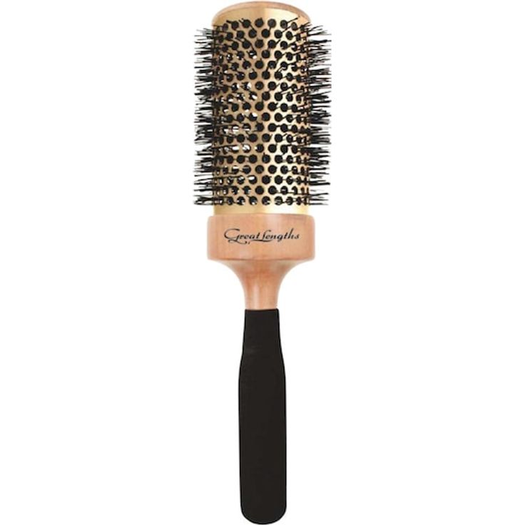Great Lengths Acca Kappa Retro Rundbürste, limitierte Edition mit Holzgriff und zylindrischem Bürstenkopf für Volumenstyling