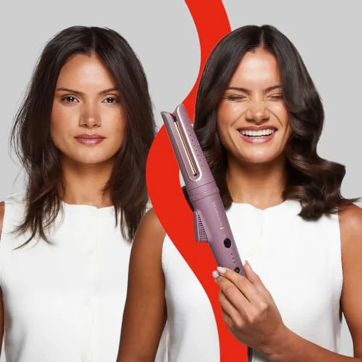 Remington Rotating Curler AIRvive CI8930, rotierender Lockenstab mit IONIC AIR-Technologie und Anti-Frizz-Formel, rot – Bild 6