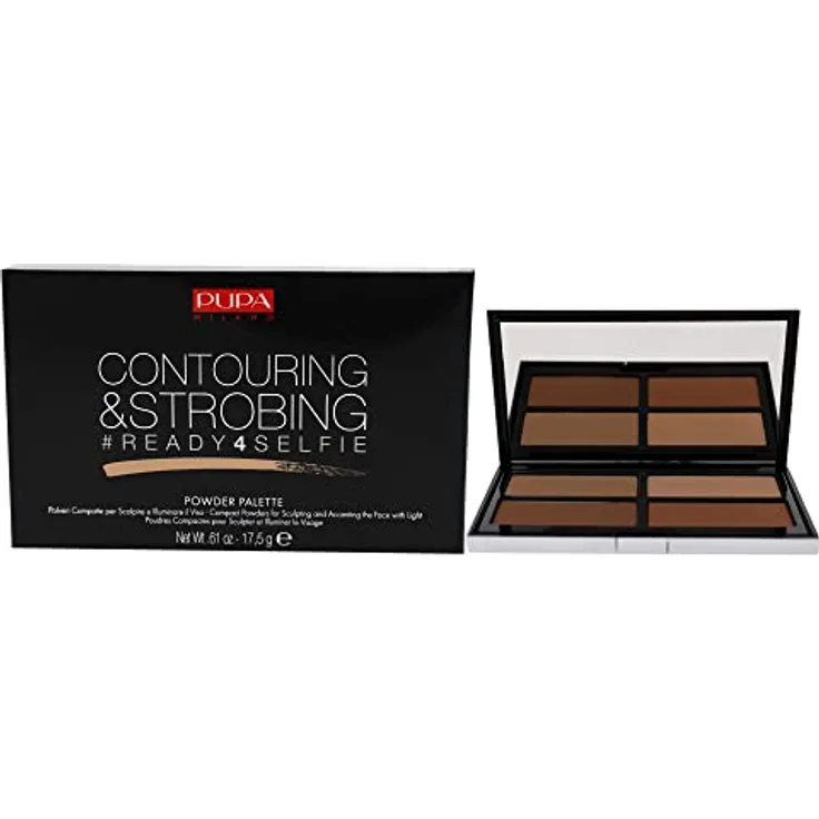 PUPA Face Make-Up Contouring & Strobing Powder Palette 002 Medium Skin 17,5 g