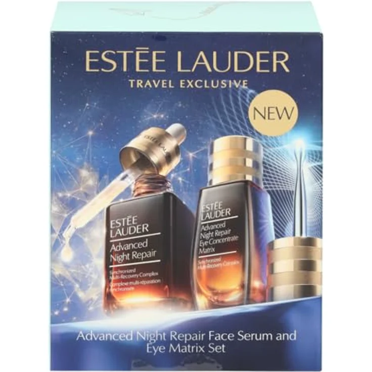 Estée Lauder Advanced Night Repair, Gesichtsserum mit 65 ml und Eye Concentrate Matrix zur Hautregeneration – Bild 3