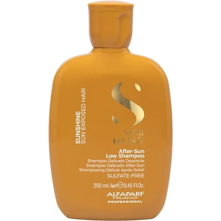 Alfaparf Milano Semi di Lino Sunshine, Schützendes Shampoo für sonnenstrapaziertes Haar, 250 ml, vegan, ohne Sulfate