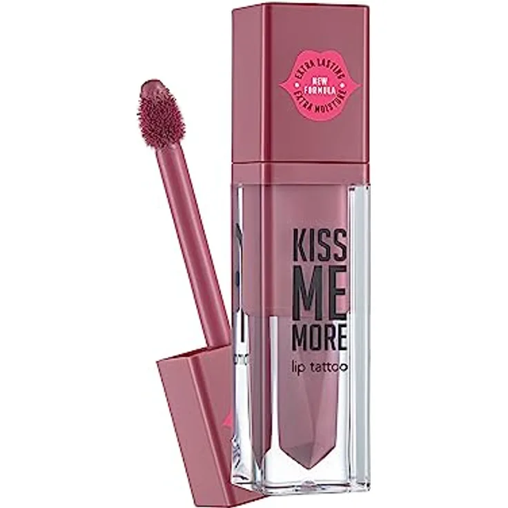 Flormar Ligloss Liquid Lip Tattoo Kiss Me More, Lippenstift mit langanhaltender Formel und Pflege, 3,8 ml