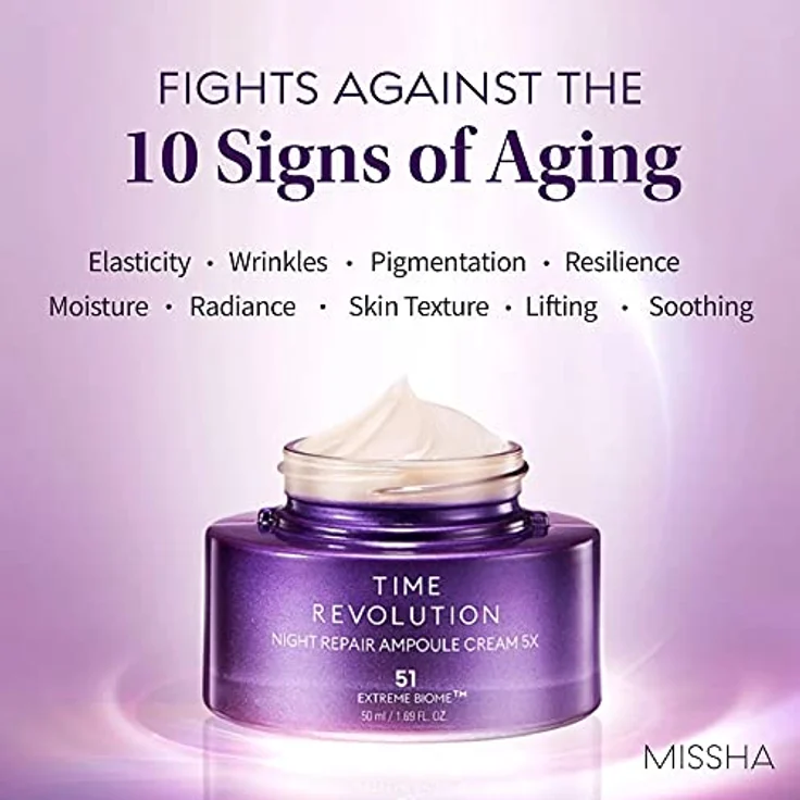 Missha Time Revolution Night Repair Probio Ampoule Tuchmaske 1 Stück – Bild 7