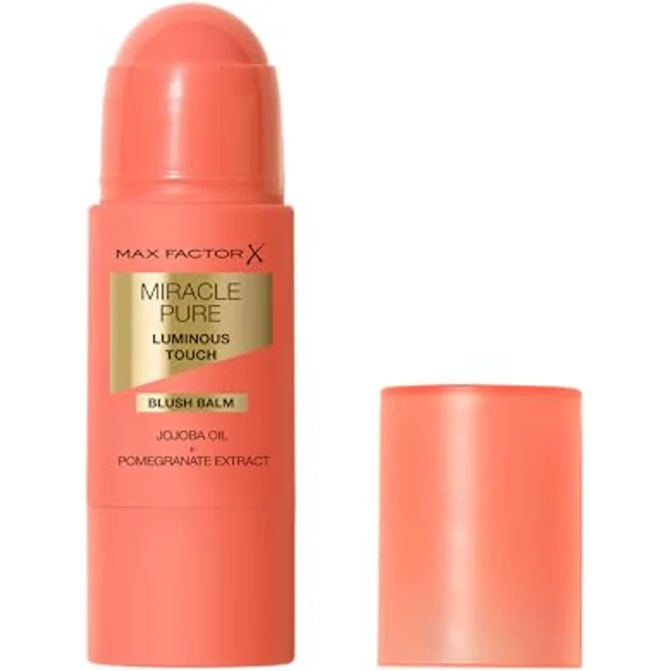 Max Factor Miracle Pure Luminous Touch Blush Balm, 35 Coral Blush, cremiger Rouge mit leuchtendem Finish, vegane Formel, 6 g – Bild 2