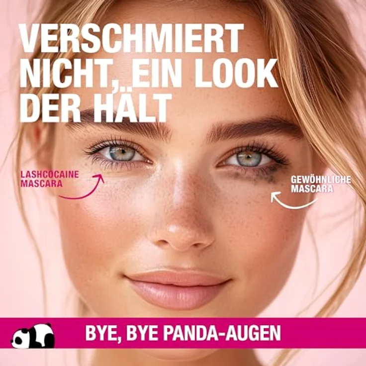 Svenja Walberg LASHCOCAINE OVERRICH MASCARA – 3LOOKS Technology, Wimperntusche mit natürlichem Wimpernwachstum, wischfest, vegan, TRENDING BLACK, Made in Germany – Bild 6