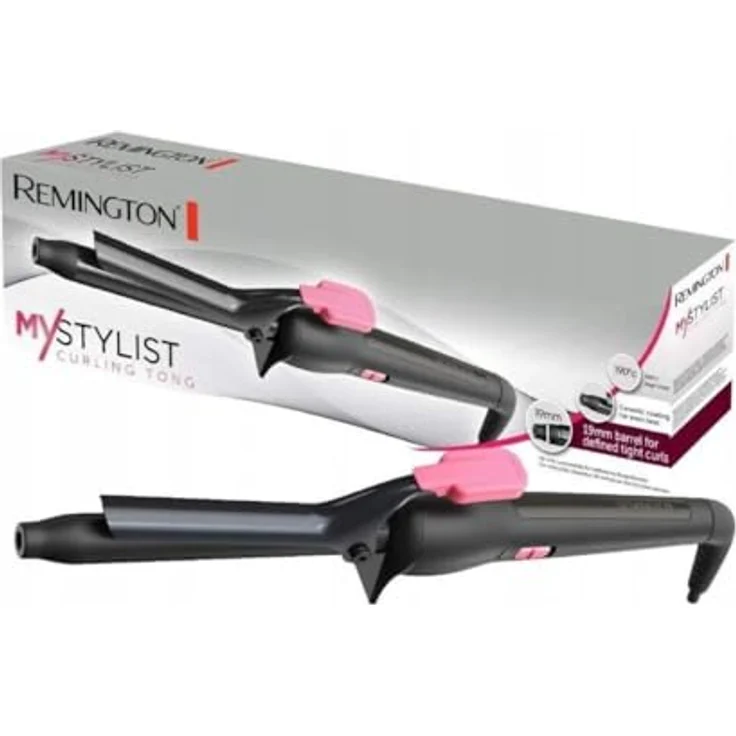 Remington Lockenstab My Stylist CI1A119, 19 mm für definierte Ringellocken, Keramikbeschichtung, schwarz-pink für voluminöse & glamouröse Locken – Bild 4