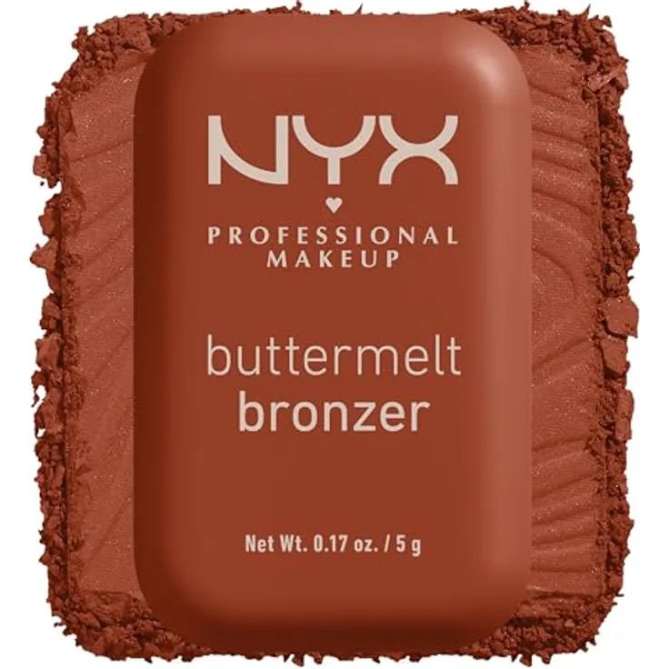 NYX Professional Makeup Buttermelt Bronzer, cremiger Bronzer für natürlichen Teint, 5 g