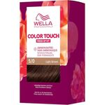 Wella Professionals Color Touch demi-permanente Haarfarbe ohne Ammoniak – Haarfärbemittel zur Farbauffrischung und Grauhaar-Abdeckung – Ansatz-Kit inkl. Haarmaske – 5/0 Light Brown (130 ml)