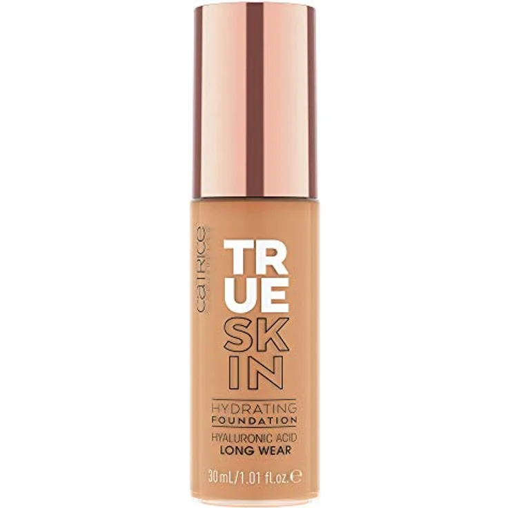 Catrice True Skin Hydrating Foundation, Nr. 070, Nude, feuchtigkeitsspendend, langanhaltend, natürlich, vegan, ohne Alkohol, ohne Parabene, ohne Mikroplastikpartikel, 1er Pack (30ml) – Bild 1