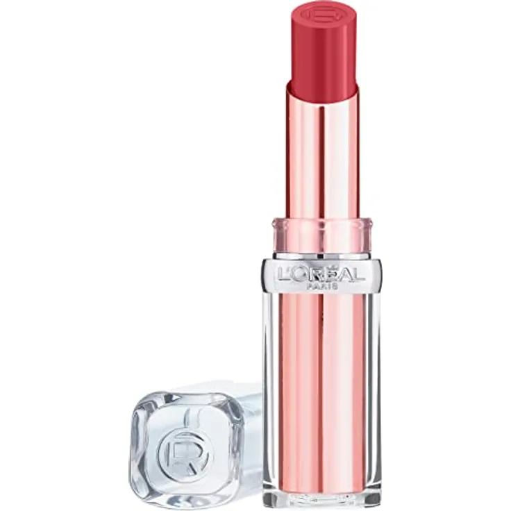 L'Oréal Paris Feuchtigkeitsspendender Lippenstift, Balm-In-Lipstick mit natürlich aussehendem Finish, Color Riche Glow Paradise, 906 Blush Fantasy, 1 x 3,8 g