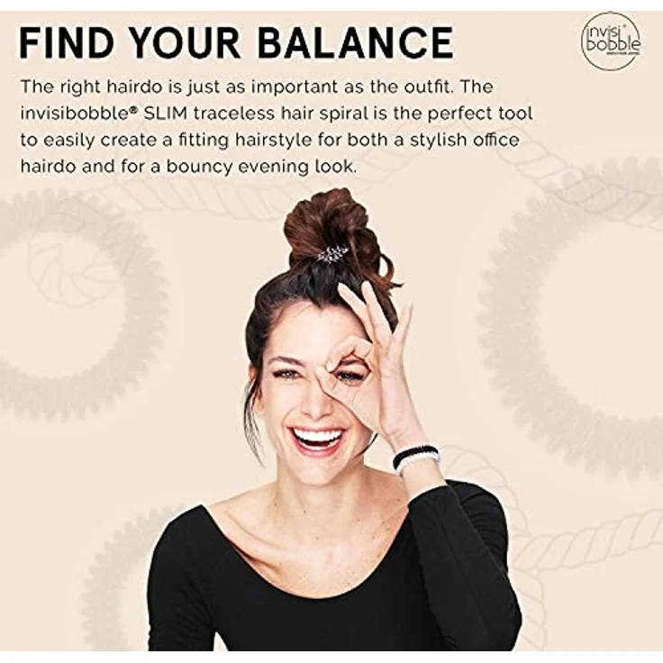 invisibobble SLIM True Black, 3 Stück – Bild 5