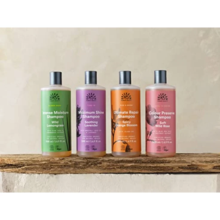 Urtekram Shampoo - Wild Lemongrass - Intense Moisture - 500 ml, Vegan, Biologisch, Natürlichen Ursprungs – Bild 5