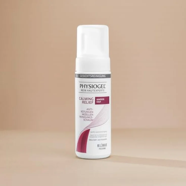 Physiogel Calming Relief Anti-Rötungen Mizellen Reinigungsschaum - Beruhigende Gesichtsreinigung für empfindliche Haut - mit AHA und Endothelyol - 150 ml – Bild 2