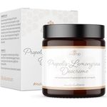 bedrop Propolis Deo Creme Lemongrass, Deocreme ohne Aluminium-Salze, Creme Deodorant natürlich, Peelingeffekt für eingewachsene Haare nach Rasur, Sheabutter & Mandelöl 30ml (30ml)