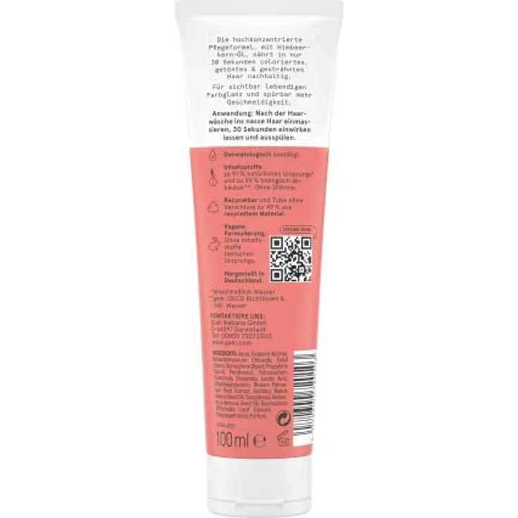 Guhl 30_sek Intensiv Kur - Farbpflege - 100ml - Hochkonzentrierte Pflegeformel - Intensiv wie eine Kur - Schnell wie eine Spülung - Ohne Silikone – Bild 2