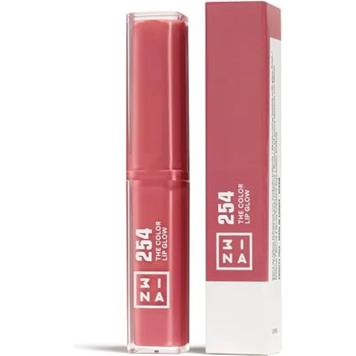 3INA The Color Lip Glow, hydratisierender Lippenstift mit Glanz, Farbton 254 - Vintage Rose, 1.6 g – Bild 7