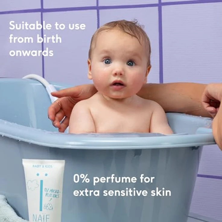 Naïf 2 in 1 Shampoo & Duschgel - Parfümfrei - Ohne SLES, Mikroplastik oder Silikone - Dermatologisch getestet - 200ml – Bild 2