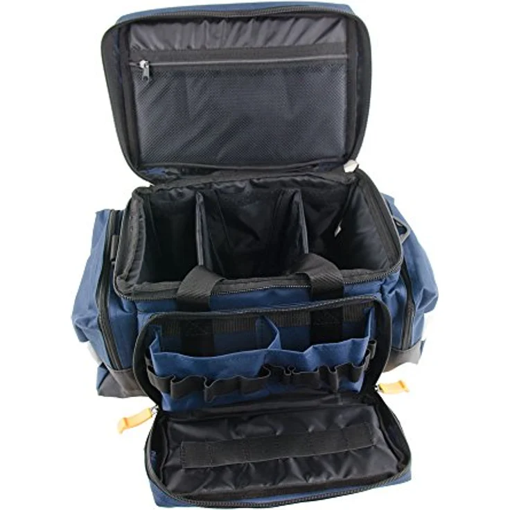 Teqler T-131063BL Rettungstasche Lüttich, wasserabweisendes Nylon, klein, 43 x 21 x 27 cm, mit gepolsterten Tragegriffen und reflektorierenden Streifen – Bild 2