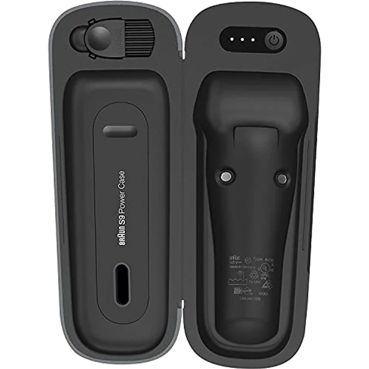 Braun PowerCase, mobiles Lade-Etui für Series 9 und Series 8 Rasierer, 50% mehr Akkulaufzeit, bis zu 6 Wochen kabelloses Rasieren – Bild 3